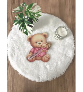 Pamuğum Atelier Pembe Ayıcık Kartlı 10 ml Sprey Pembe Kolonya Doğum, Doğum Günü Hediyeliği (15-25-35-50 Adet)