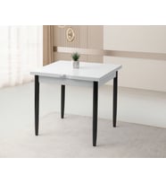 Yanlardan Açılır Büyüyen Yemek Masası Beyaz 65x100cm SADECE MASA FİYATIDIR