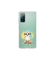 Samsung Galaxy S20 FE ile Uyumlu Splash Mirket Tasarımlı Şeffaf Silikon Kılıf