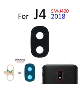 Tkgz Samsung Galaxy J4 J400 Arka Kamera Camı Lens Yapışkanlı