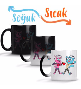 Kedi Cat Mammal Dog, Gumball Waterson Ariana Aşk Sihirli Kupa Bardak Porselen