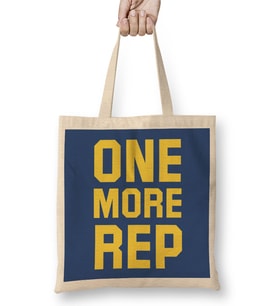 One More Rep Gym Inspiration Bez Çanta Uzun Saplı