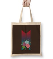 Bts Army Gift LOGIO MERCH Flowers Bez Çanta Uzun Saplı