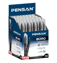 Pensan Tükenmez Kalem Büro 1.0 MM Siyah 50 Lİ 2270