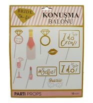 Bride to be Bekarlığa Veda Partisi Konuşma Balonu Seti İngilizce