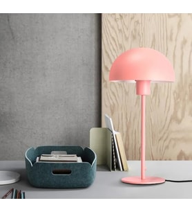 Mylights 20 Cm Başlıklı Masa Abajur Masa Lambası Gece Lambası Yatak Pembe Abajur Genc Odası Yatak Odası Salon Abajur