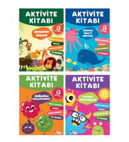 The Kitap Aktivite Kitabı SET-Ormanın Gizemi-Sevimli Canavarlar-Gizemli Sualtı Dünyası -Sağlıklı Besleniyoruz