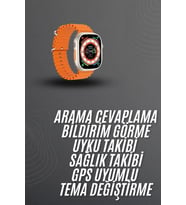 Northcity Akıllı Saat Bluetooth Nabız Takibi Arama Cevaplayan Bildirim Görme - Yeni Nesil