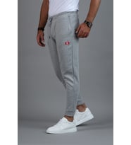 PAUL MARTİN MEVSİMLİK BELİ LASTİKLİ SLİMFİT DAR PAÇA  ERKEK EŞOFMAN ALTI (Gri)
