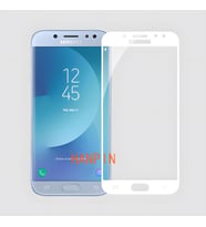 Galaxy J730 Pro (J7 Pro) Ekranı Tam Kaplayan Düz Cam Koruyucu (Beyaz)