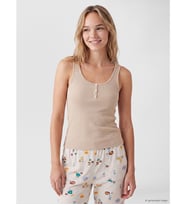 LCW DREAM Bej U Yaka Kadın Pijama Üstü