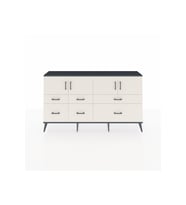 Arges Konsol 4 Raflı 6 Çekmeceli 4 Kapaklı 176x30x99 Antrasit-Aytaşı