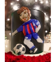 Messi Üç Boyutlu Toplu ve Figürlü Kupa Hediye Kutulu