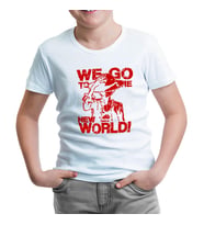 One Piece - We Go to the New World Beyaz Çocuk Tshirt