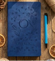 Kişiye Özel O Harfli İsimli Defter Doğum Günü Hediyesi (Mavi)