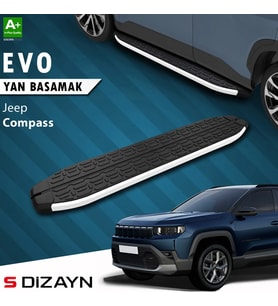 S-Dizayn Jeep Compass 3 Evo Aluminyum Yan Basamak 193 Cm 2025 Üzeri A+ Kalite