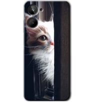 Realme 10 4G Kılıf HD Desen Baskılı Kılıf - Kedi Bakışı