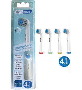 Sensetive - Ekstra Yumuşak Oral B Şarjlı Diş Fırçası Yedek Başlığı - 4 Adet Yedek Başlık