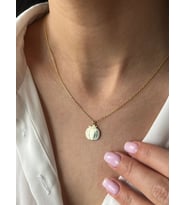 Balkabağı Motifli Kolye 925K Gümüş (Gold)