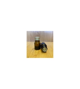 3 ml Amber Içten Damlalıklı Cam Şişe , 3 cc Kolonya Tıpalı Cam Şişe x 10 Adet (Kahverengi)