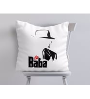 BK Home Godfather Baba Tasarımlı Beyaz Yastık-16