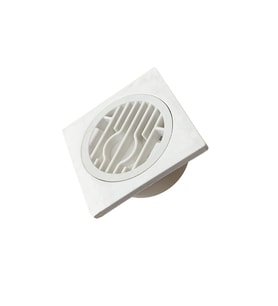 Süzgeç Banyo, Balkon Mutfak Vb. Gideri 10x10 Cm Alttan Çıkışlı Plastik 50 lik