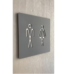 Cool Serisi WC Yönlendirme Levhası