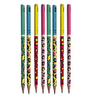 Safari Yuvarlak Kurşun Kalem 8 Adet 1 Paket Faber Kurşun Kalem 2B Siyah Kurşun Kalem Safari Desenli 2B Kalem (Çok Renkli)