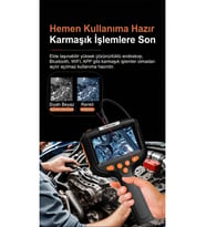 Profesyonel Endoskop Kamera Monitörlü El Tipi  / 10 Metre