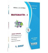 Egem Eğitim Yayınları AÖF 1. Sınıf Matematik I Güz Dönemi 1. Yarıyıl Konu Anlatımlı Soru Bankası (Çok Renkli)