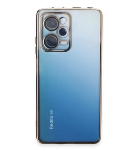 Newface Xiaomi Redmi Note 12 Pro 5G Kılıf Razer Lensli Silikon - Gold