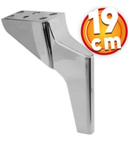 Lüks Mobilya Kanepe Sehpa TV Ünitesi Koltuk Ayağı 19 cm Krom Baza Ayak