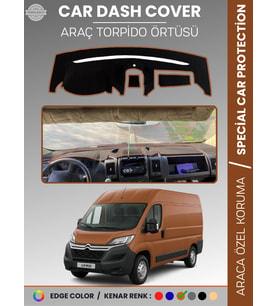 CITROEN JUMPER X290 KASA (2014-2024) Torpido Örtüsü Ön Göğüs Koruma Araca Özel Çatlamayı Önler