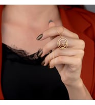 Kişiye Özel 925 Ayar Gümüş Saat Kolye (Gold)