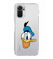 Xiaomi Redmi Note 10S  Kamera Korumalı Kapak Donald Duck Tasarımlı Şeffaf  Kılıf