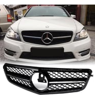 Mercedes C Serisi W204 Ön Panjur Krom/Siyah AMG 2007-2014