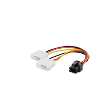 Ekran Kartı Power Y Kablosu 2X 4 Pin To 6 Pin 12V 26 Cm HDX5520