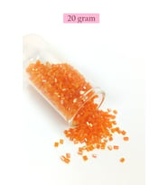 Kesme Cam Boncuk 2mm - 20 Gram - Şeffaf Turuncu -BNC314