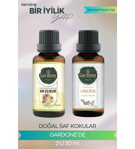 Kırçiçekleri + Orkide ( Oda Kokusu Aroma Terapi Buhurdanlık / Difüzör Yağı ) Set 2 Adet x 30 ML