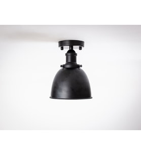 RİOLİGHT RETRO,RUSTİK,VİNTAGE HOL,MUTFAK,ODA,CAFE İÇİN 1XE27 DUYLU TEKLİ METAL PLOFONYER AVİZE (Siyah)