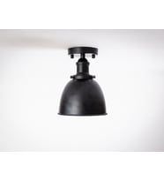 RİOLİGHT RETRO,RUSTİK,VİNTAGE HOL,MUTFAK,ODA,CAFE İÇİN 1XE27 DUYLU TEKLİ METAL PLOFONYER AVİZE (Siyah)