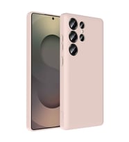 Samsung Galaxy S25 Ultra Kılıf İçerisinden Kartlık Hazneli Vitra Kapak (Pembe)