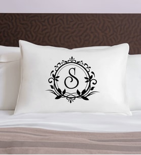 BK Gift Kişiye Özel Baş Harf Tasarımlı Pamuklu Yastık Kılıfı-2 50x70cm , Sevgiliye Hediye, Ev Hediyesi, Tasarım Ev Tekstili