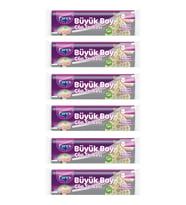 Premium 10'lu Büzgülü Çöp Torbası Limon Kokulu Büyük Boy 65 x 70 cm Altılı Paket