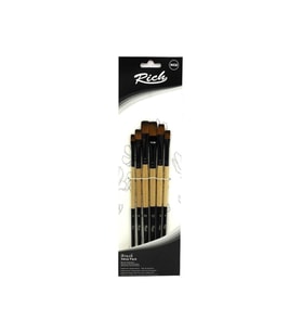 Rich Düz Kesik Fırça Seti 6'Lı