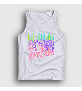 Presmono Unisex Beyaz Love Bites Def Leppard Atlet 550250tt