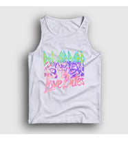 Presmono Unisex Beyaz Love Bites Def Leppard Atlet 550250tt