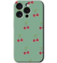 İphone 15 Pro Max Kılıf HD Desen Baskılı Kılıf - Kiraz Berry