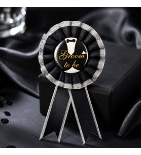 Groom To Be Metal Orta Detaylı Yaka Kokartı Bekarlığa Veda Aksesuarı