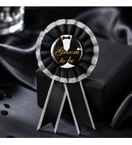 Groom To Be Metal Orta Detaylı Yaka Kokartı Bekarlığa Veda Aksesuarı